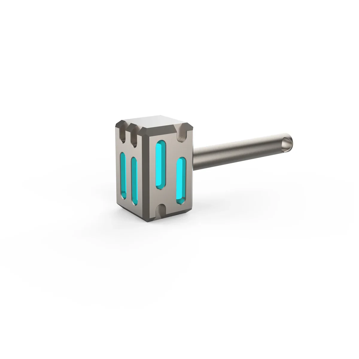 Titanium Thunder Hammer Keychain Glow Fob - Image 4