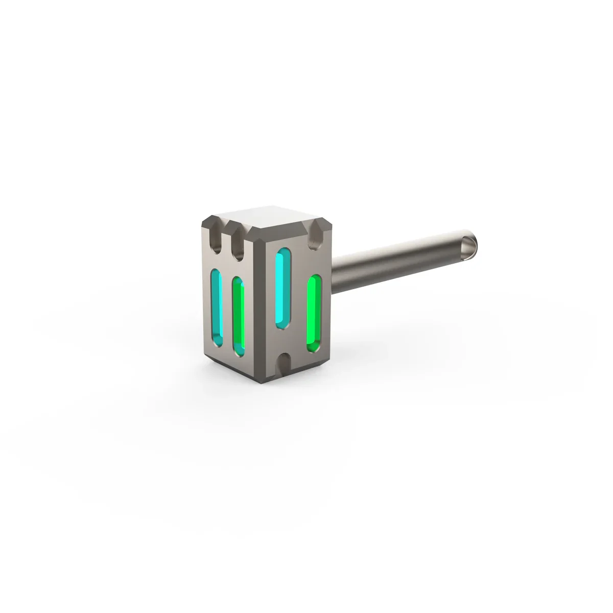 Titanium Thunder Hammer Keychain Glow Fob - Image 6